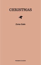Boekomslag met de titel "CHRISTMAS" in zwarte letters, een silhouet van een paardenkop met manen in de wind, en de naam "Zona Gale". Onderin staat "PANAMAS CLASSICS".