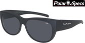 Polar Specs® Overzet Zonnebril PS5097 – Mat Black – Polarized Black – Medium – Unisex