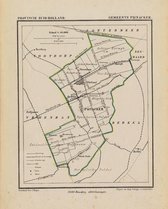 Historische kaart, plattegrond van gemeente Pijnacker in Zuid Holland uit 1867 door Kuyper van Kaartcadeau.com