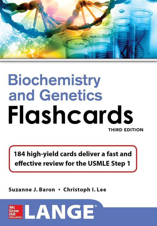 Lange Biochemistry and Genetics Flashhcards, Third Edition - cover