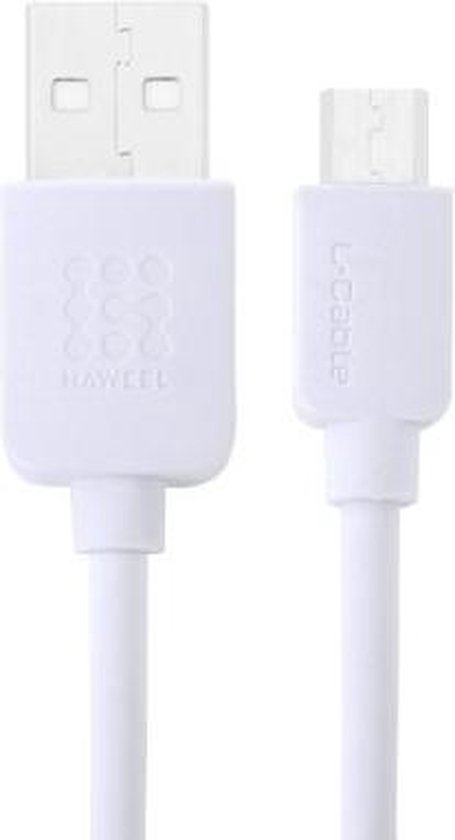 HAWEEL - 2 Meter Micro USB Oplaadkabel Smartphone / Tablet / Navigatie  Premium Kabel... | bol.com
