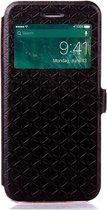 Shop4 - iPhone Xs Hoesje - Window View Case Diamond Series Zwart