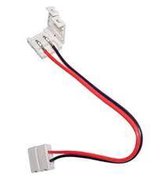 Kabel voor 3528 led strips met 2 Koppelstukken solderen niet nodig