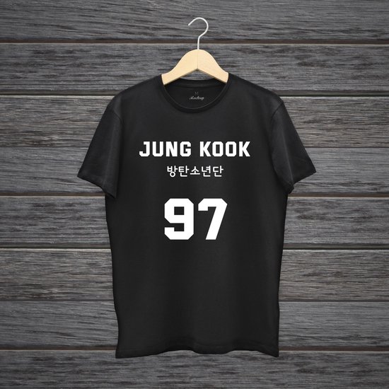 Jung Kook 97 Kpop BTS T-shirt / Unisex / K-Pop Boyband groep / Koreaans Bangtan Boys / Maat S