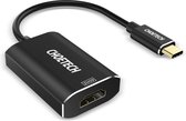 Choetech USB-C naar 4K HDMI 2.0 adapter Aluminium - Zwart