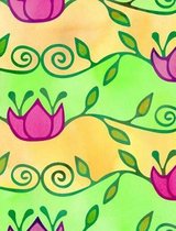 Composition Notebook College Ruled with Watercolor Tulips Pattern Cover