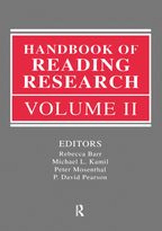 Handbook of Reading Research, Volume II - cover