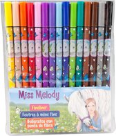 Miss Meolody fineliner - 15 kleuren