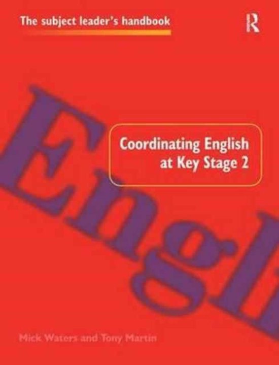 Subject Leaders' Handbooks- Coordinating English at Key Stag ... - cover