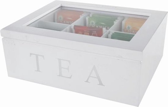 Productie stroomkring Of anders Teabox white 6-dlg 23cm | bol.com