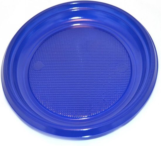 kas voormalig Egypte Grote blauwe plastic borden, 9" - verpakking van 150 borden | bol.com