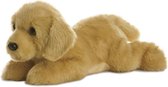 Pluche blonde labrador honden knuffel 30 cm - Labradors huisdieren knuffels - Speelgoed voor peuters/kinderen