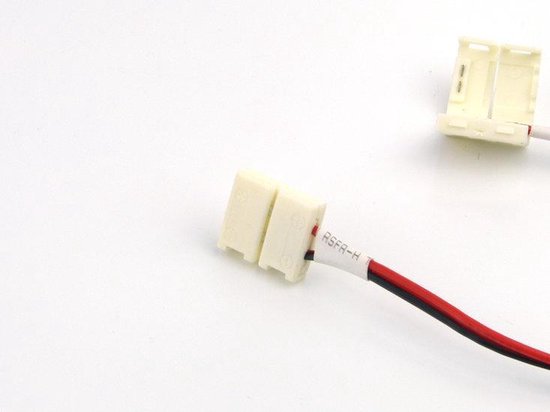 Groenovatie LED Strip Klik Connector - 2835 SMD - Waterdicht IP65 - Soldeervrij - Wit