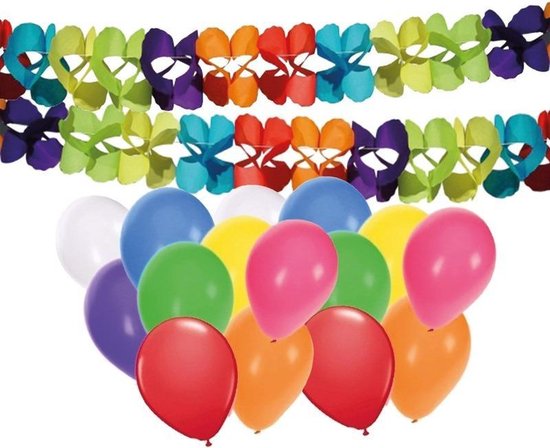 Ontwaken Zweet Keer terug 2 verjaardag slingers met 16 ballonnen | bol.com