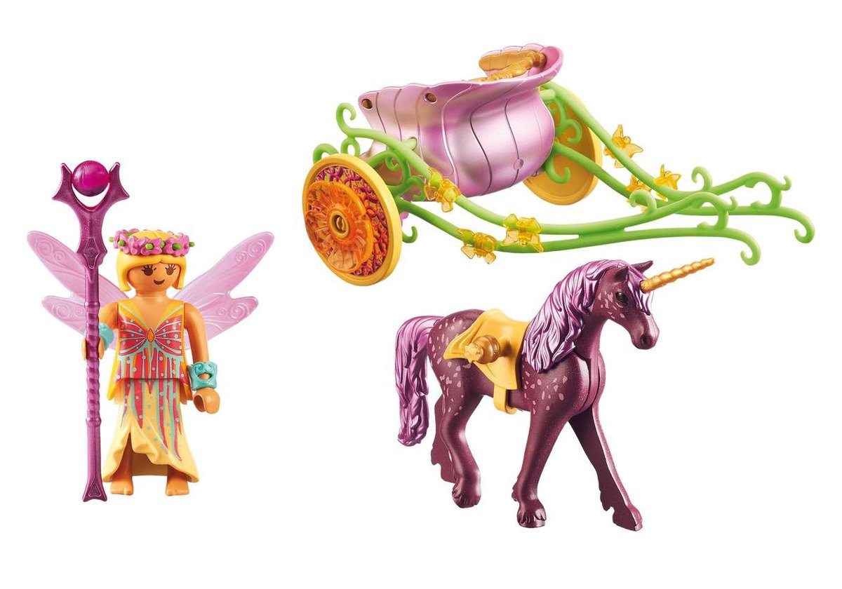 Playmobil Fairies - Calèche avec licorne