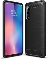 Xiaomi Mi 9 Hoesje - Armor Brushed TPU - Zwart