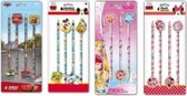 16 stuks Disney potloden 4x set van 4 met gum