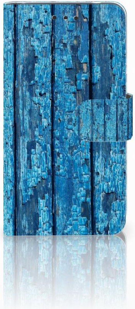 Nokia 2 Book Style Case Wood Blue