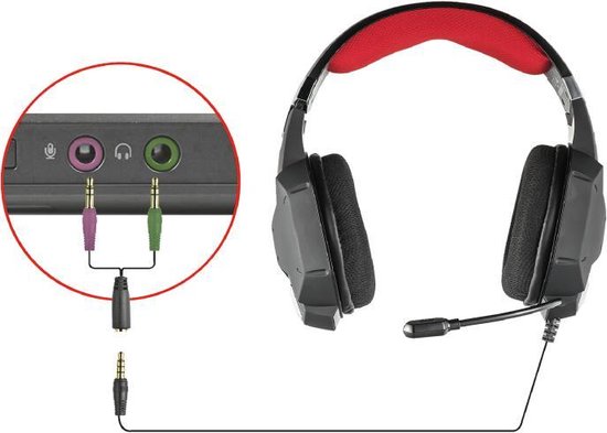 Trust GXT 322 Carus - Gaming Headset - Geschikt voor PS4, PS5 en PC / Zwart - Trust
