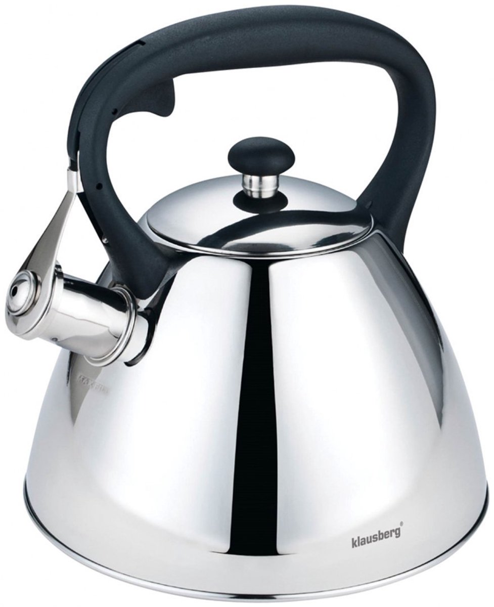Klausberg 7207 fluitketel - 3L - rvs - alle warmtebronnen