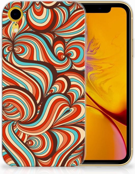 TPU Silicone Bumper pour Apple iPhone Xr Coque Téléphone Rétro