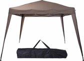 Opvouwbare partytent taupe (3Mx3Mx2,45M)