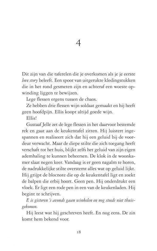 Pagina 18 van 'Uitglijder' door Loes den Hollander.