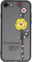 Love Forever Hoesjes voor iPhone 8 Geel