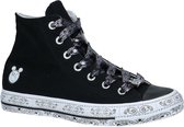 Converse - As Hi Miley - Sneaker hoog sportief - Dames - Maat 35 - Zwart;Zwarte - Black/White/Black