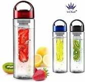 Waterfles met Fruit Filter Infuser 800 ML | BPA Vrij | Drinkfles - Donker Blauw