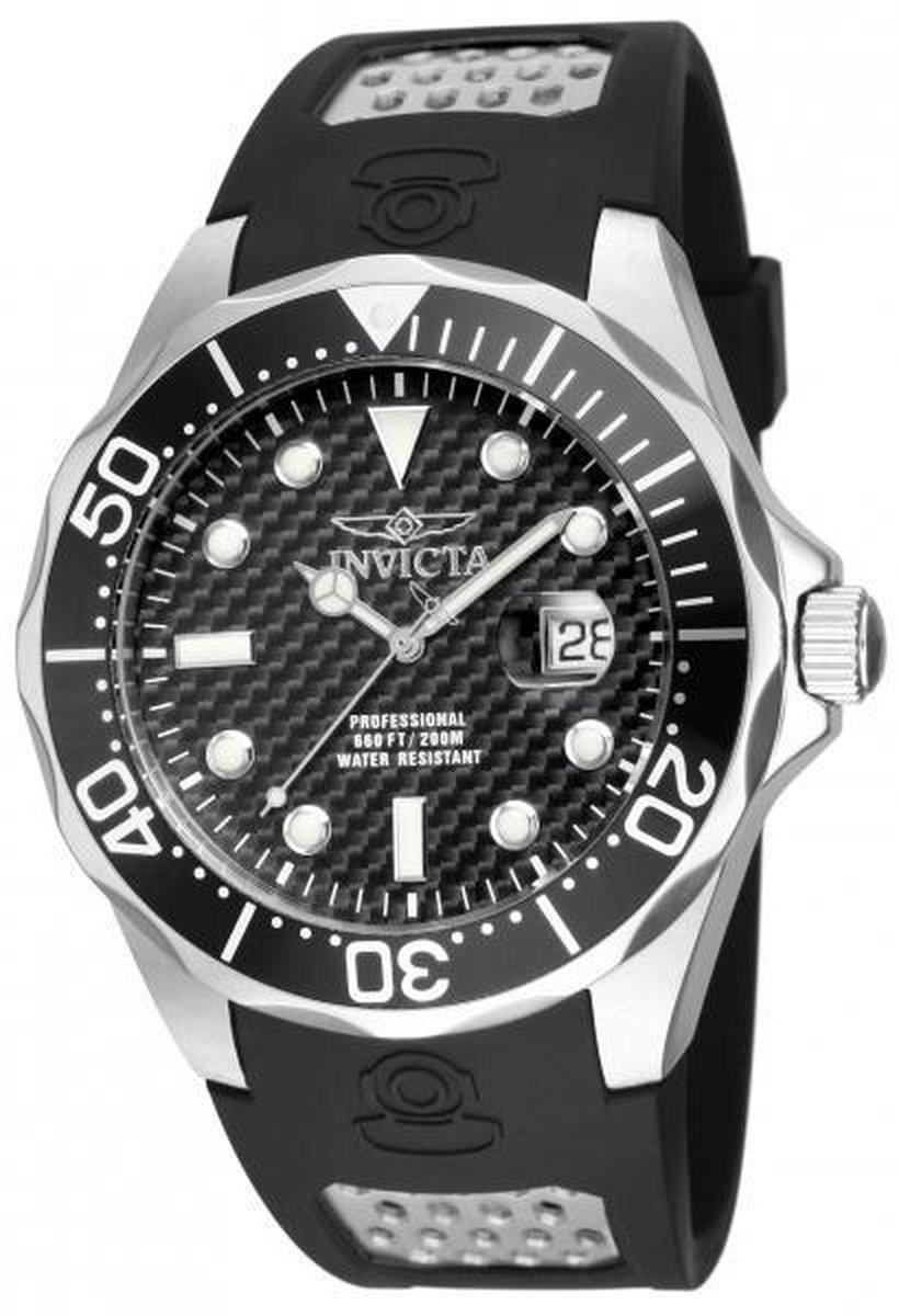 Invicta - Pro Diver - 12558 - Polshorloge - Zwart