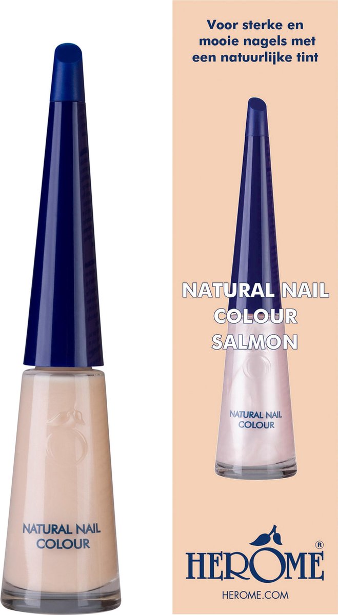 procent Geavanceerd stap Herome Natural Nail Colour Nagellak Salmon - Pastel Nude Soft Natuurlijke  Zalmtint... | bol.com