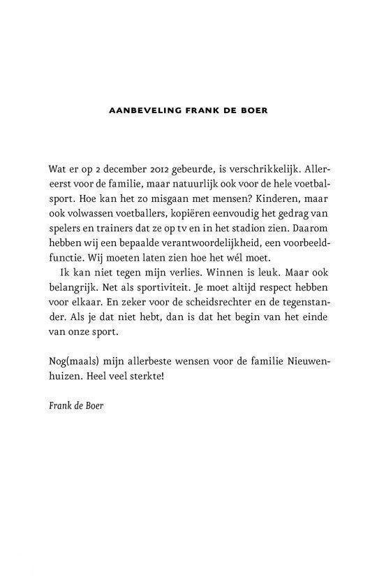 Aanbeveling Frank de Boer over de gebeurtenissen van 2 december 2012 en het belang van sportiviteit.