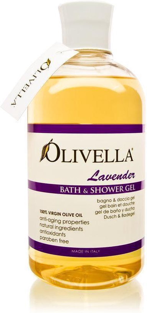 Olivella Bad & Douche Lavendel met veel Olijfolie - 500 ml - Douchegels ( 2 stuks )