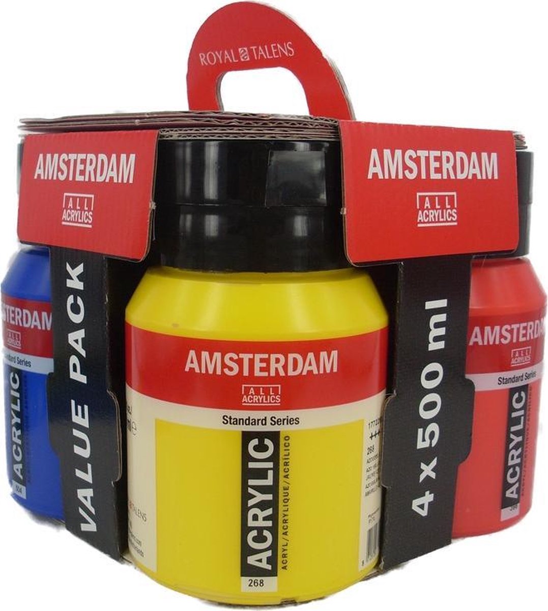 Bloody Rang Kust Amsterdam acrylverf set 4 potten 500ml | bol.com
