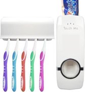 Touch me Tandenborstelhouder Met dispenser - Wit