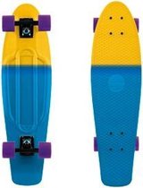 Long Island All Over Plastic Buddy Duo Blue - Skateboard - 22 inch - Blauw/Geel