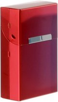 Rood sigarettendoosje aluminium