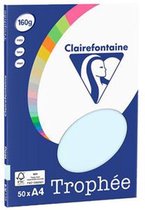 Clairefontaine Trophée - blauw - Kopieerpapier- A4 160 gram - - 50 vellen