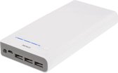 DELTACO PB-816 Powerbank 20.000 mAh - 3 USB poorten - met zaklamp