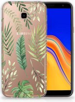 Geschikt voor Samsung Galaxy J4 Plus (2018) TPU Siliconen Hoesje Leaves