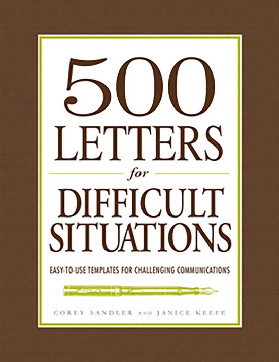 500 Letters for Difficult Situations - cover