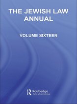 Jewish Law Annual - The Jewish Law Annual Volume 16