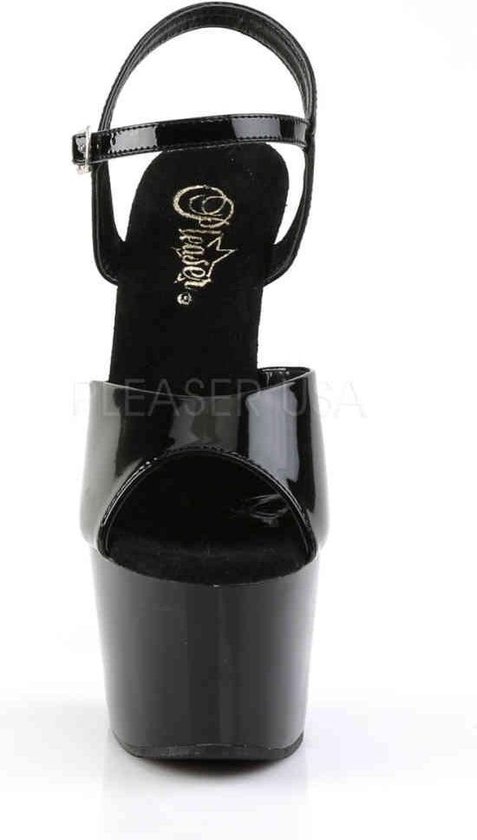 Sandale Pleaser avec bride à la cheville -44 Chaussures- ADORE-709 US 13 Noir