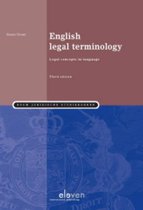 Boom Juridische studieboeken - English legal terminology