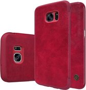 Nillkin - Samsung Galaxy S7 Edge Hoesje - Leather Case Qin Series Rood