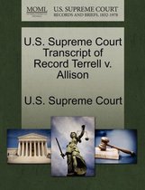 U.S. Supreme Court Transcript of Record Terrell V. Allison
