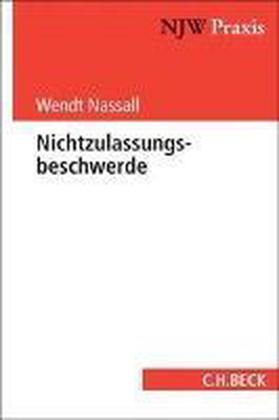 Nichtzulassungsbeschwerde und Revision - cover
