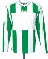 KWD Sportshirt Napels lange mouw - Groen/wit - Maat 128/140