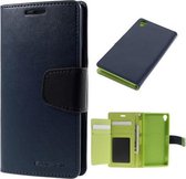 Mercury Rich Dairy wallet case hoesje Sony Xperia Z3 Plus blauw